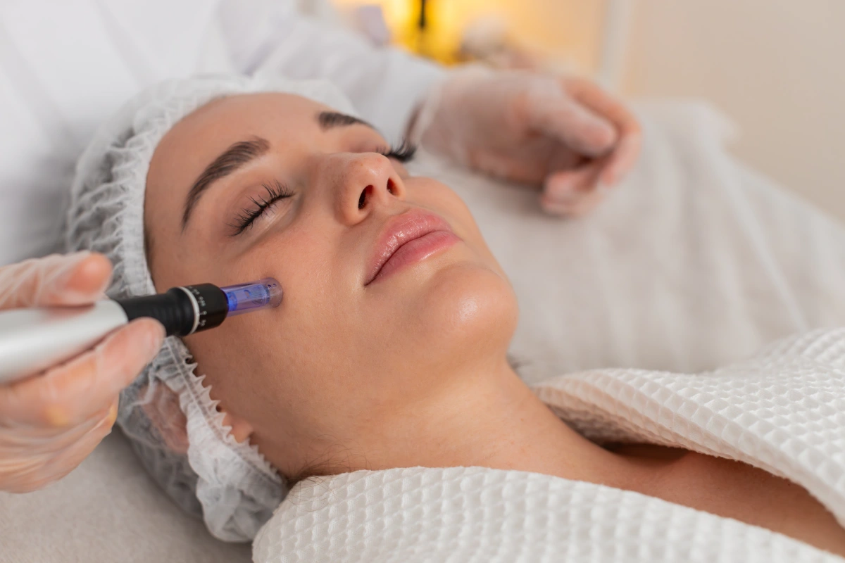 SkinPen microneedling treatment for acne scars and uneven skin texture at Ara Med Spa.